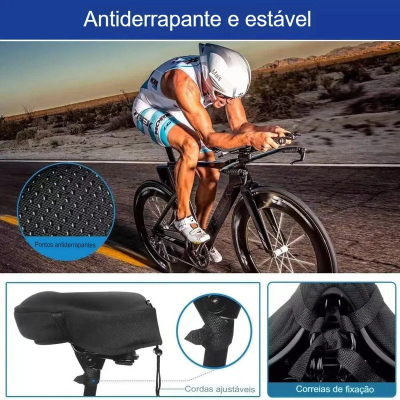 Capa Banco Bike Gel Bicicleta Anatômica - Eletrônicos Geniais