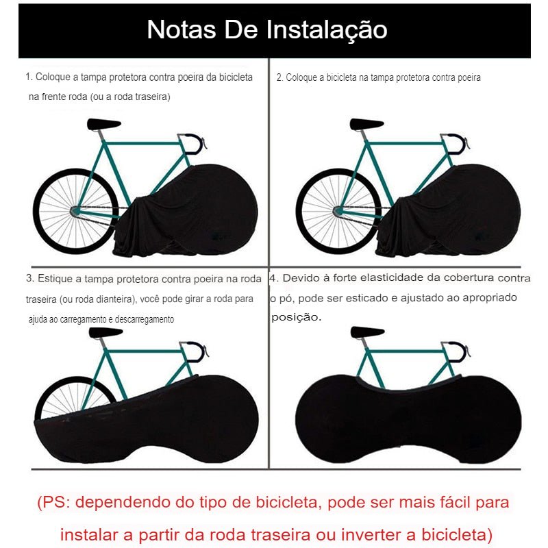 Capa Protetora Para Bicicleta Grafitti - Eletrônicos Geniais